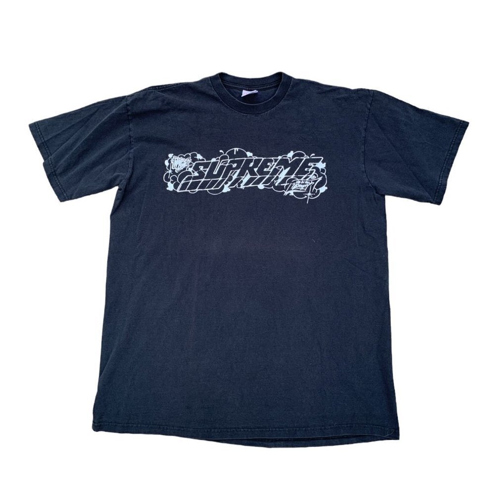 Big Logo Supreme T Shirt XL Black